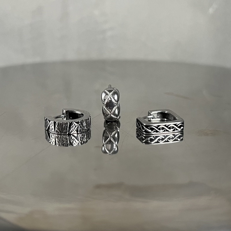 Khuyên tai bấm lỗ hoạ tiết nhiều kiểu dáng