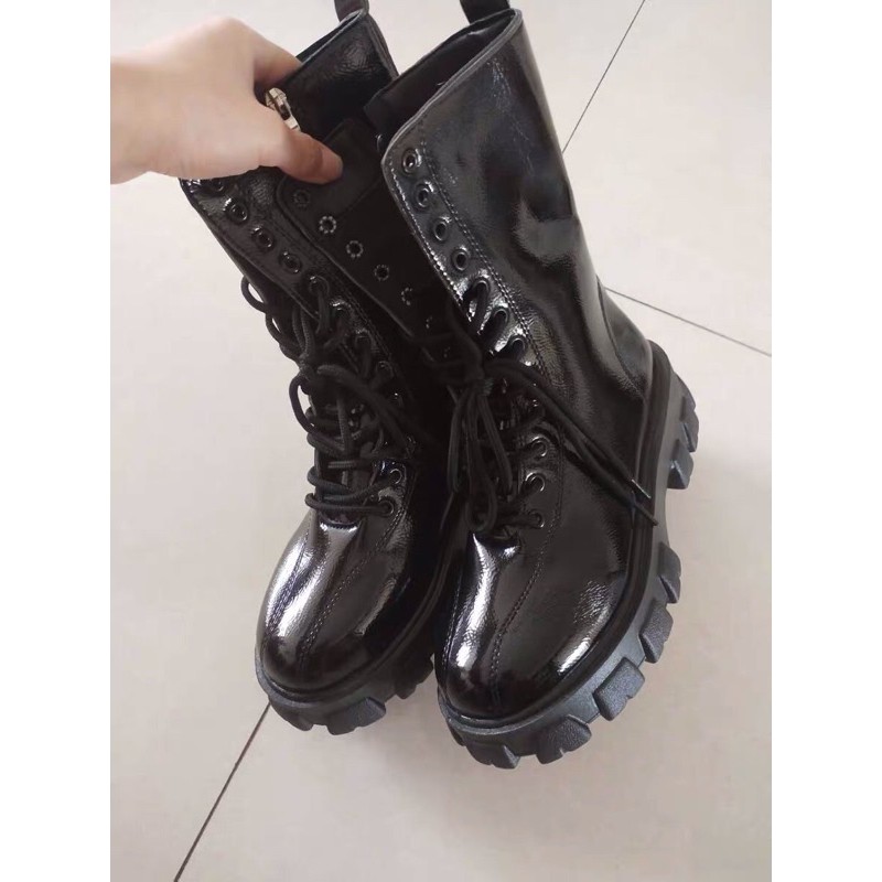 Boots cao cổ nữ Ulzzang có khoá kéo cạnh thời thượng Quảng Châu | BigBuy360 - bigbuy360.vn