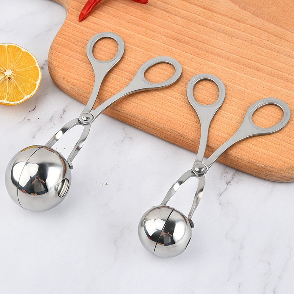 Kìm kẹp thịt viên tự làm bằng thép không gỉ chống dính cho nhà bếp