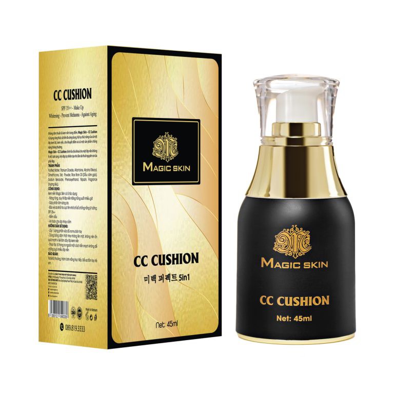 CC Cushion 5in1 kem nền chống nắng dưỡng trắng che khuyết điểm Magic Skin