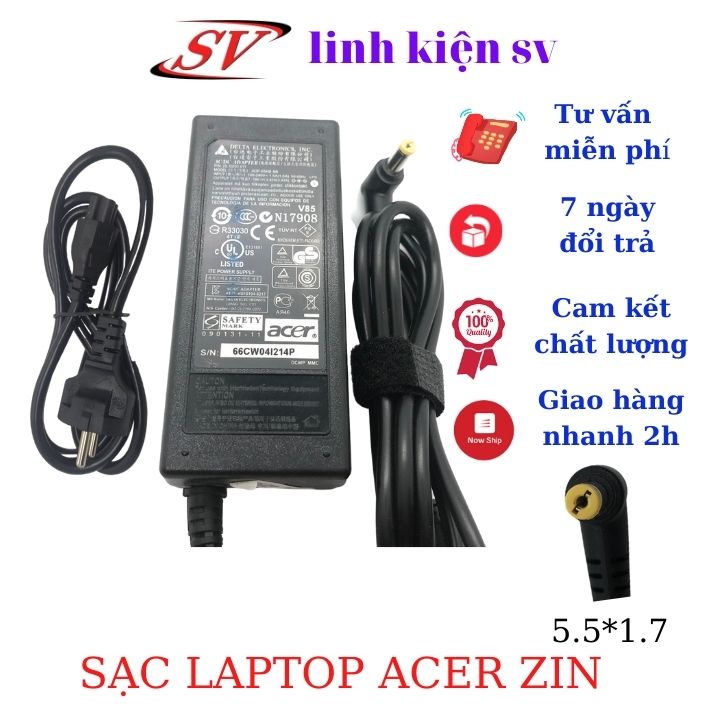 Sạc laptop acer 19V-3,42A 65W savintech. Sạc máy tính zin cao cấp bảo hành 12 tháng | BigBuy360 - bigbuy360.vn