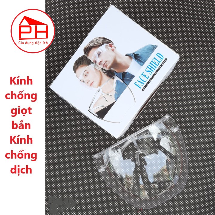 Kính chống giọt bắn Face Shield (Nam - Nữ) giúp phòng chống dịch là mặt nạ bảo hộ hiệu quả an toàn - Gia dụng Phước Hòa