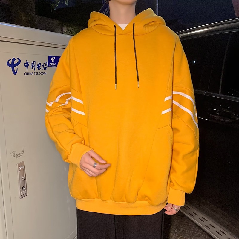 Áo Hoodie Tay Dài Dáng Rộng Phong Cách Thời Trang hong kong Cho Nam Giới