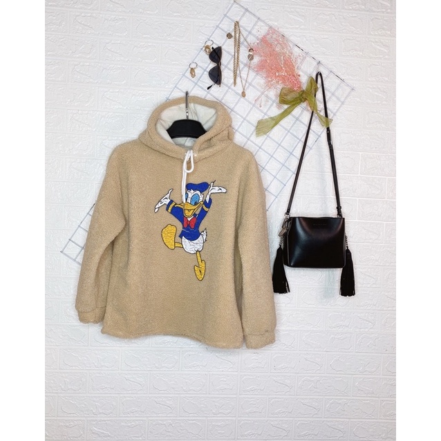 Áo hoodie Leci lông cừu ảnh thật shop tự chụp