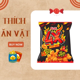 Bánh snack bắp 4X sốt Sriracha vi cay Oishi 40gram