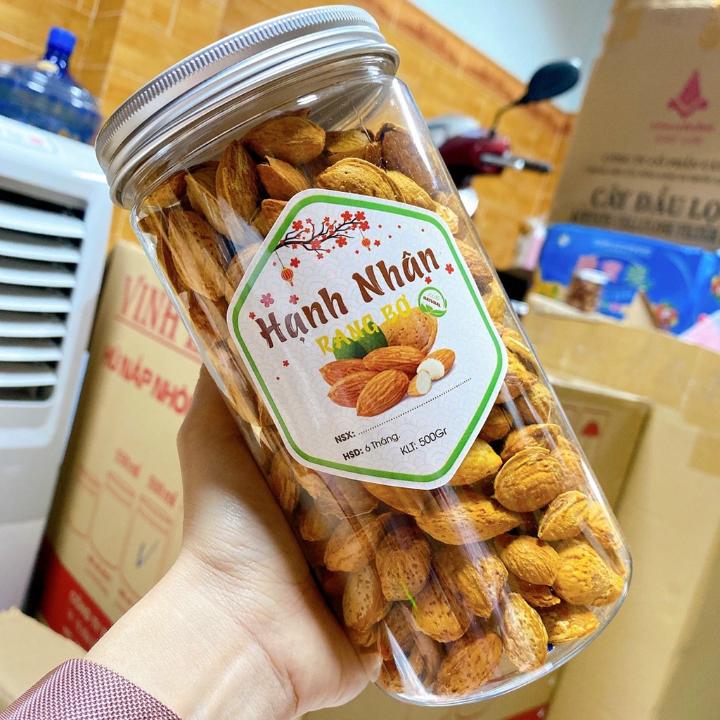 Hạt hạnh nhân rang bơ vỏ mỏng hũ 400g- DK05