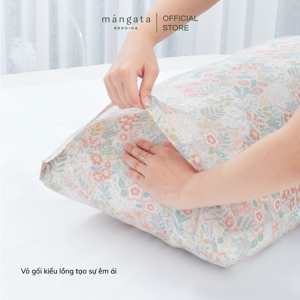 Bộ chăn ga gối lụa Modal Hàn Quốc size 1m6x2m nhiều họa tiết Mangata Bedding cao cấp mềm mịn mát êm ái
