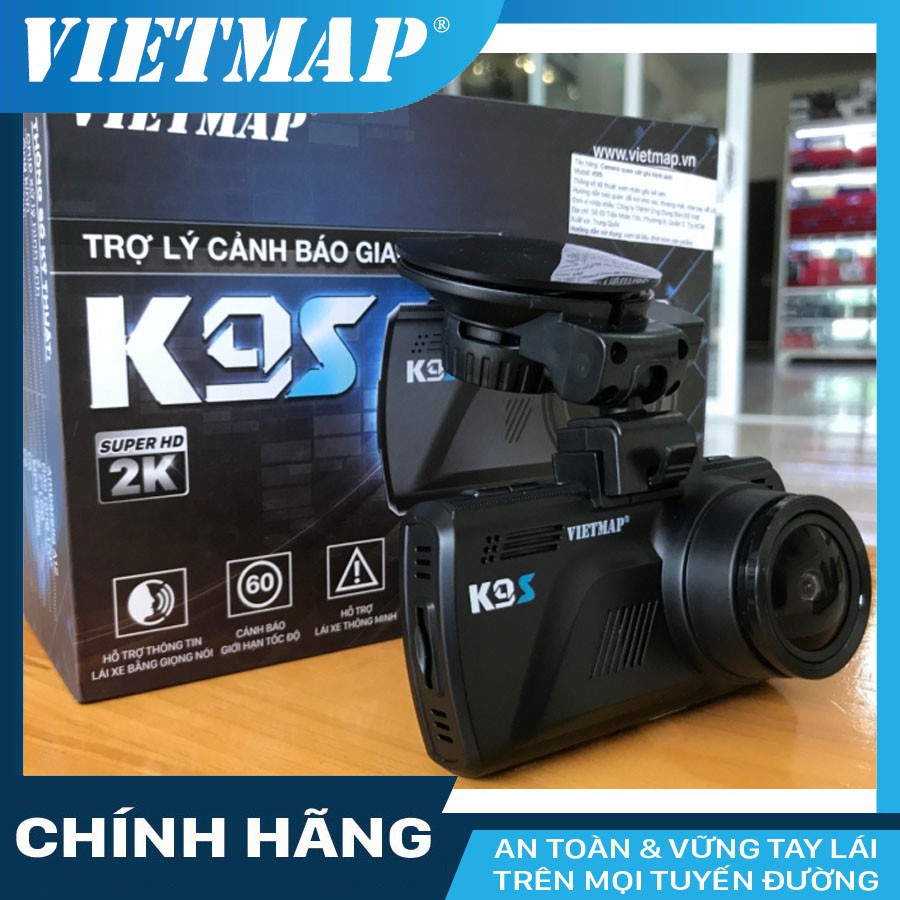 Camera hành trình Vietmap K9S + thẻ nhớ 32GB Class 10 - hàng chính hãng