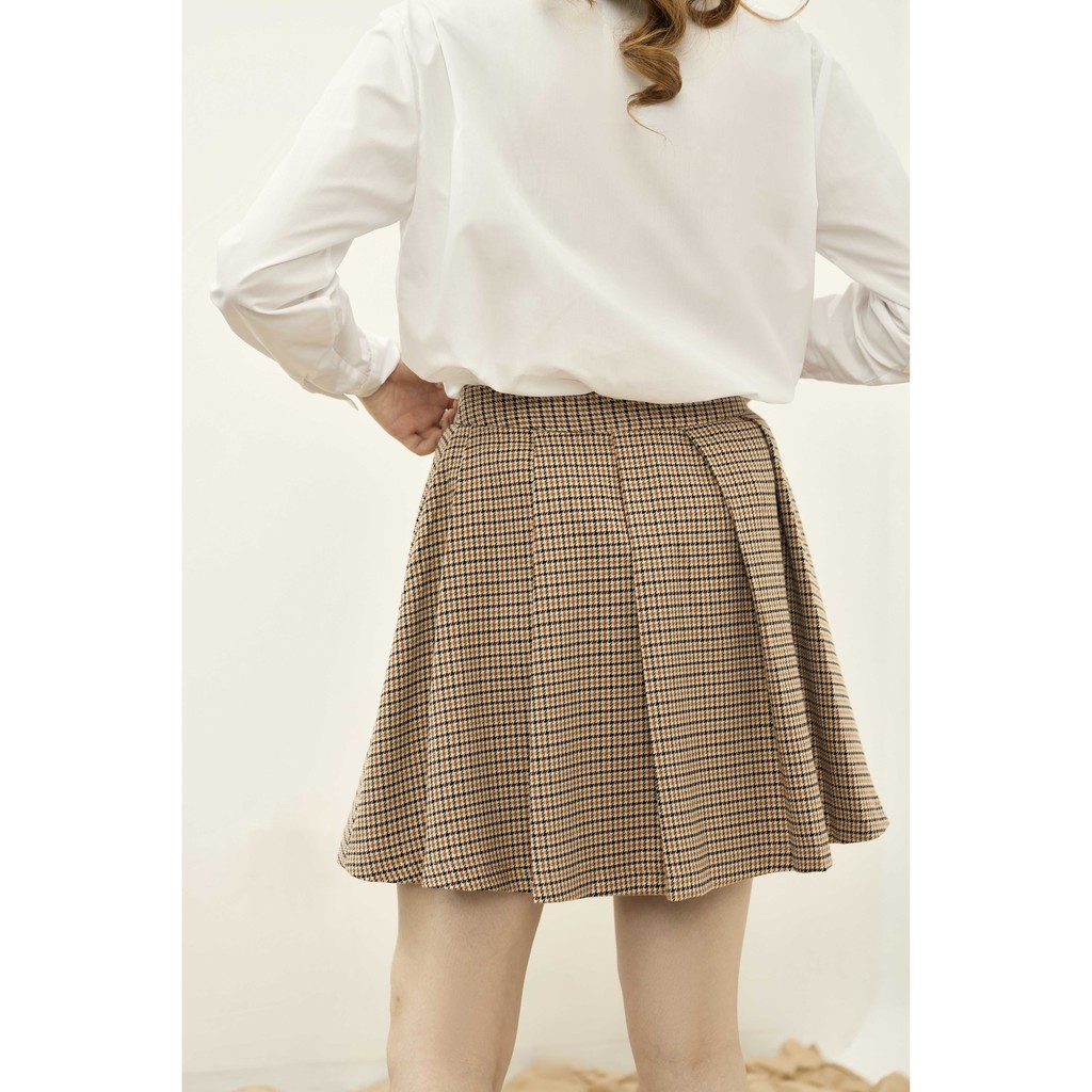 Chân váy mini xếp ly họa tiết ziczac cam 1CV1029  ADORE DRESS | BigBuy360 - bigbuy360.vn