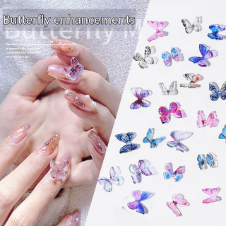 Miếng Dán Trang Trí Móng Tay Hình Bướm 3D DIY