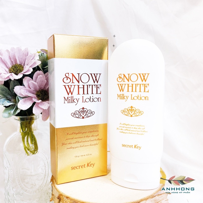 Sữa Dưỡng Thể Dưỡng Trắng Da Toàn Thân Secret Key Snow White Milky Lotion 120g