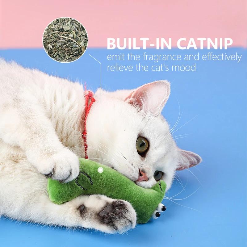 Đồ Chơi Tương Tác Với Thú Cưng Hình Ngôi Nhà Vải Bạc Hà Catnip Chống Cắn Giảm Stress