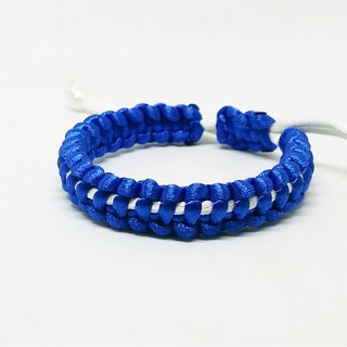 Vòng tay Paracord - Vòng tay sinh tồn handmade (xanh trắng)