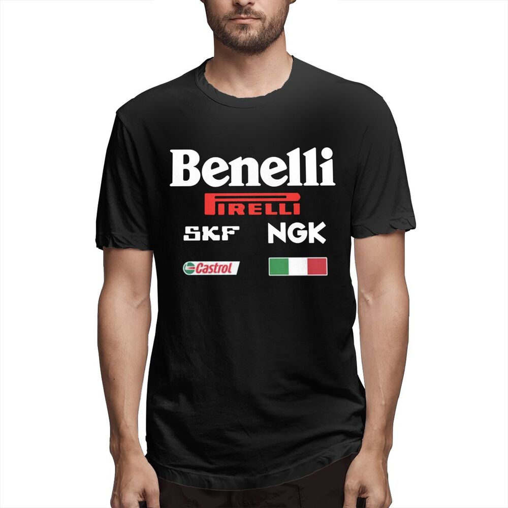 ZHENGHUI Limited Edition Benelli Skf Castrol Ngk Sbk Team Long Wsb Moto Gp hip hop style streetwear cotton tees Birthday Gift