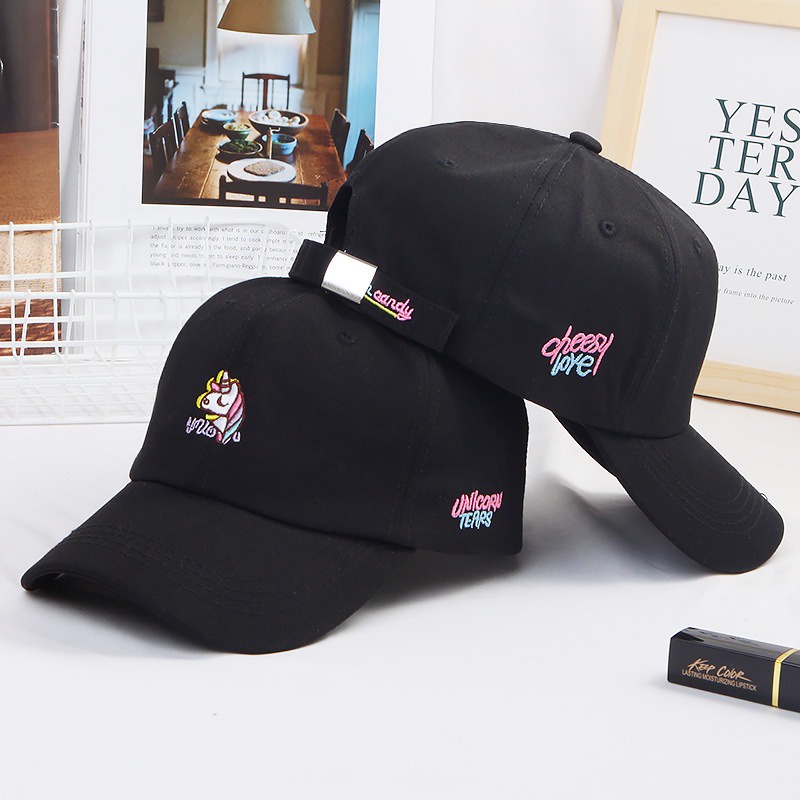 Mũ lưỡi trai ❤️ Nón kết Nam Nữ Form cứng cáp chất cotton họa tiết Unicorn thời trang