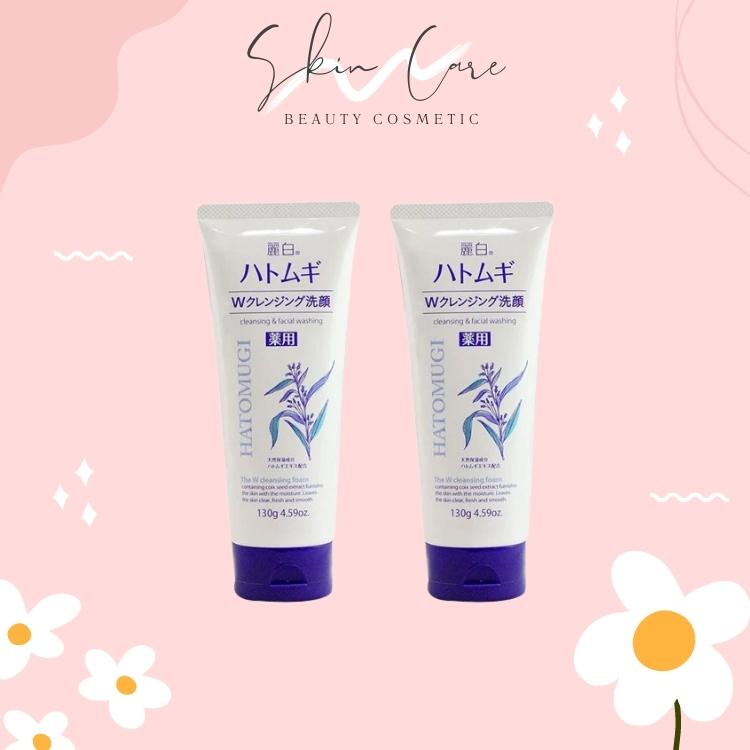 Sữa rửa mặt Hatomugi 130g cấp ẩm dưỡng trắng làm mềm da chiết xuất ý dĩ HÀNG NHẬT CHÍNH HÃNG