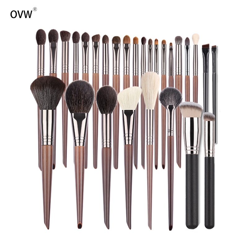 Bộ 28 cọ trang điểm đánh phấn nền / phấn mắt / che khuyết điểm cho người mới bắt đầu