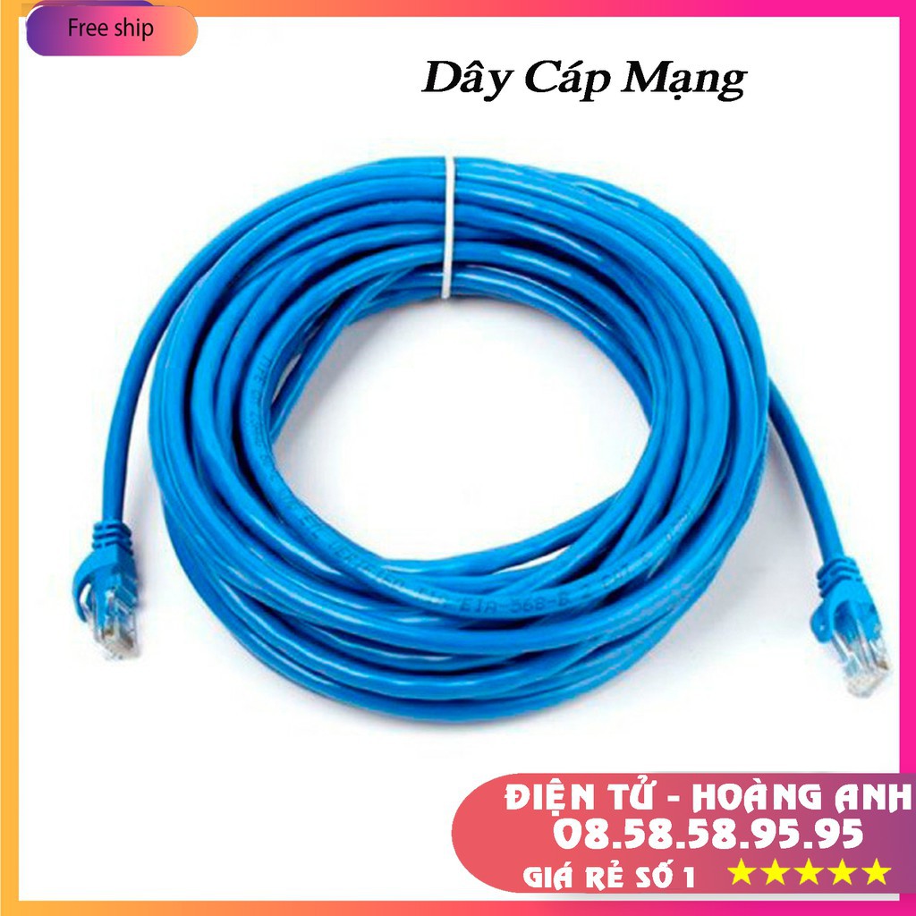 Dây cáp mạng cat5 1m 2m 3m 5m bấm sẵn 2 đầu ... mầu . Xamh - trắng - đen