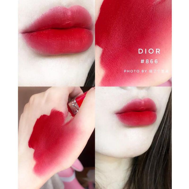 Son Dior Rouge màu 866 Romantic đỏ hồng đào