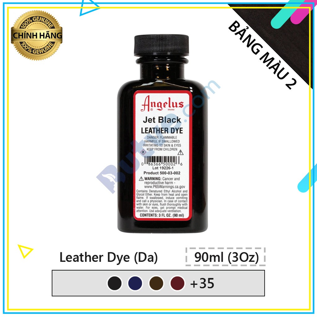 [Bảng màu 2] Màu thuốc nhuộm da cao cấp Angelus Leather Dye – 90ml (3Oz)