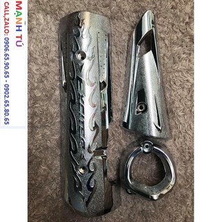 Ốp pô xe EXCITER 150 Mạ CRÔM EXCITER 150 đời xe 2015 đến 2019 - 000236