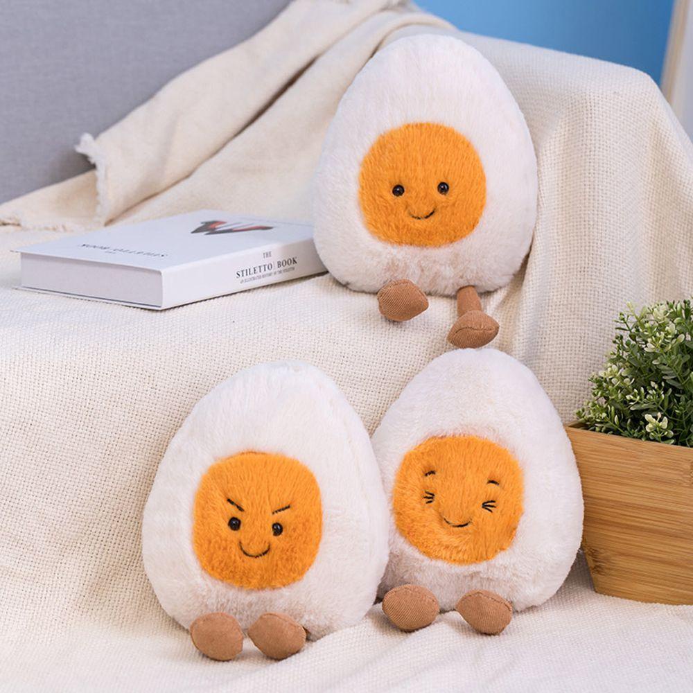 Đồ Chơi Nhồi Bông Hình Quả Trứng Luộc Hoạt Hình Trang Trí Phòng Bé