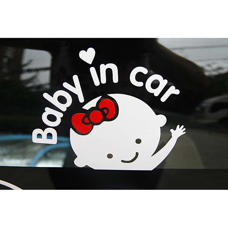 Decal Tem Baby In Car (mẫu 2) MS-66