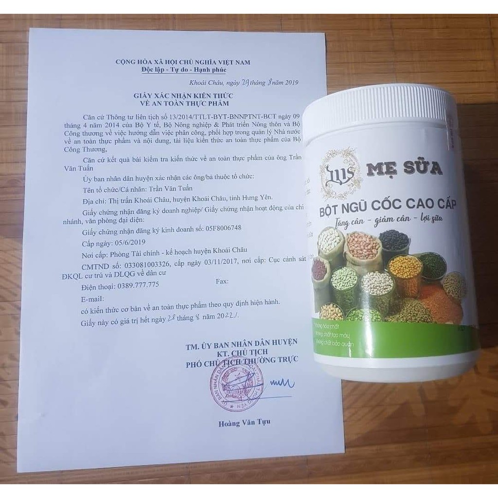 NGŨ CỐC LỢI SỮA Việt organic hộp 500gr - Ngũ cốc dinh dưỡng, lợi sữa, sữa về nhiều và đặc sau 1 - 2 liệu trình