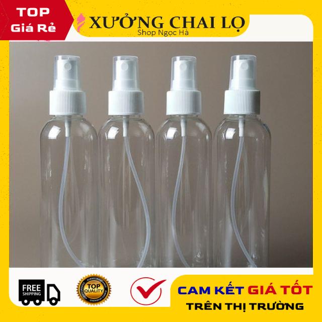 Chai Xịt Phun Sương ❤ GIÁ RẺ NHẤT ❤ Chai nhựa pet xịt phun sương 150ml, 200ml, 250ml chiết mỹ phẩm , phụ kiện du lịch