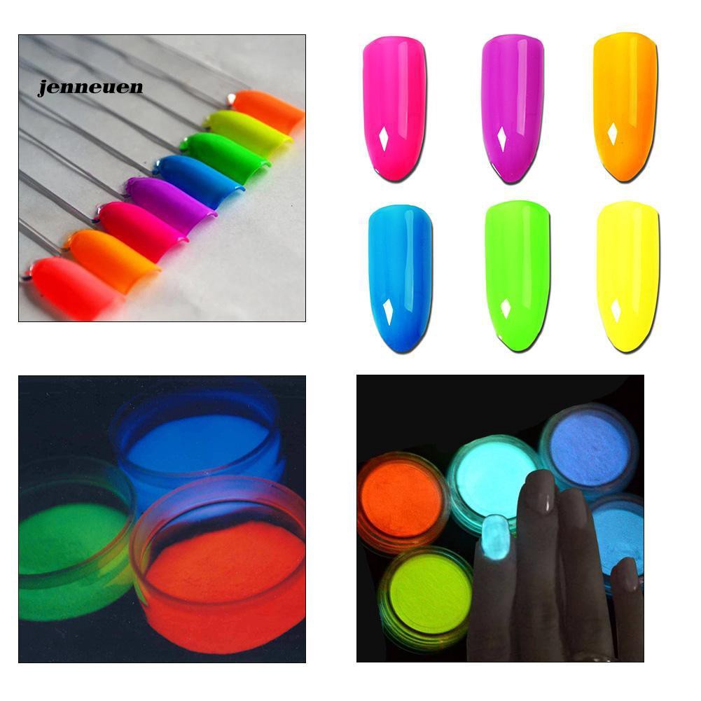 Set 6 hũ bột neon trang điểm mắt đa năng