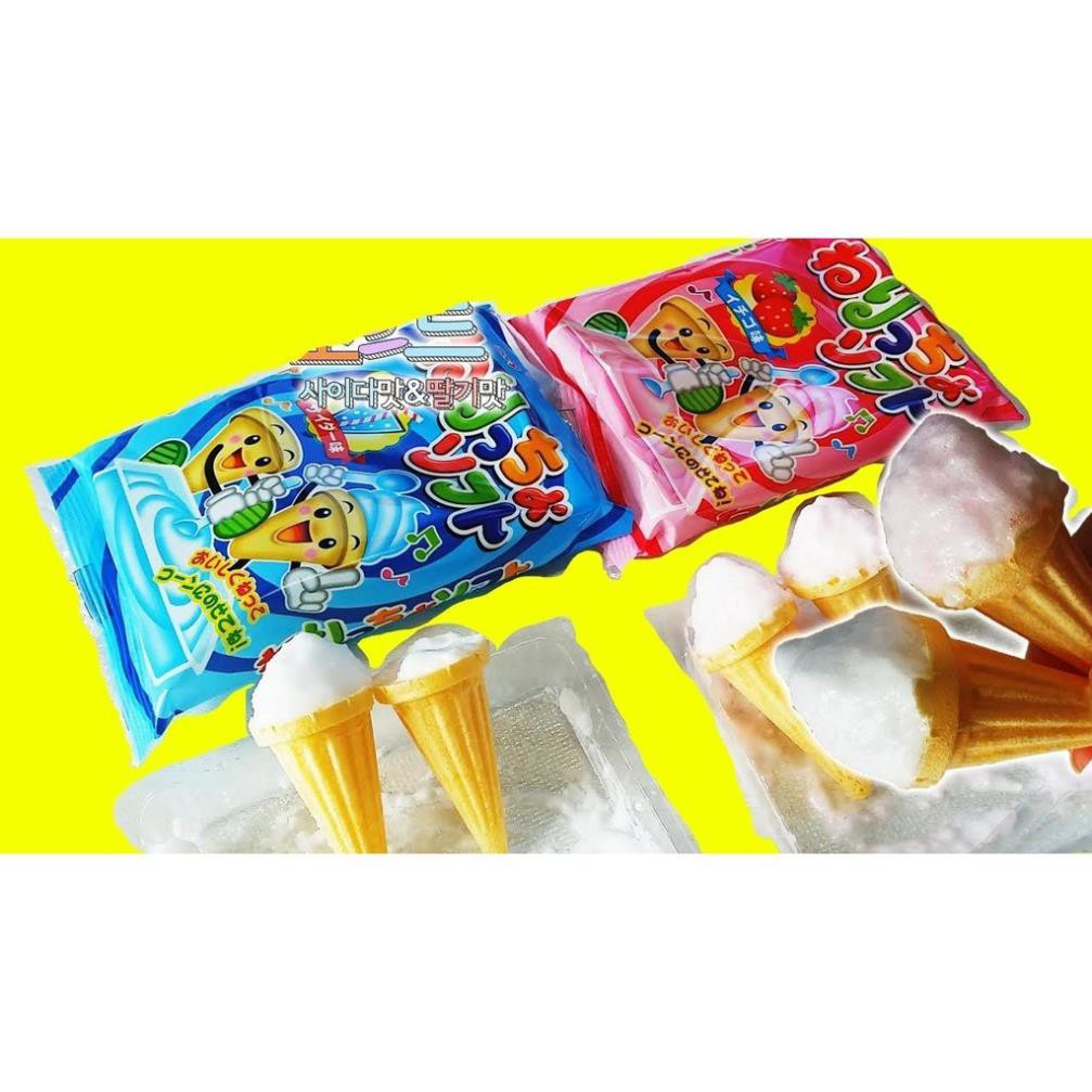 Popin Cookin làm kem mini vị Dâu / Soda