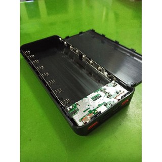 Box sạc nhanh 8 cell iphone type-c microUSB không pin đen