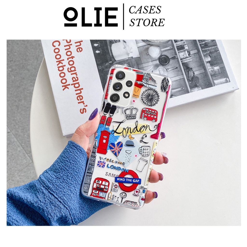 ốp lưng samsung - ốp lưng samsung A32 A52 A72 A12 A02s - ốp lưng dẻo trong in hình Paris, London, Ne