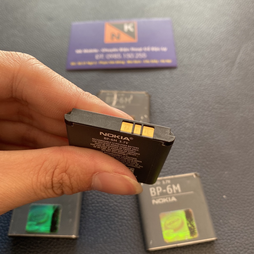 Pin Nokia BP-6M Zin cũ bóc máy cho điện thoại N73 / 3250 / 6151 / 6233 / 6234 / 6280 / 6288 / 9300 / 9300 / N93