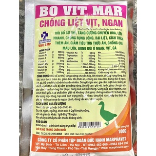 1 gói bo vit mar chống liệt vịt, ngan