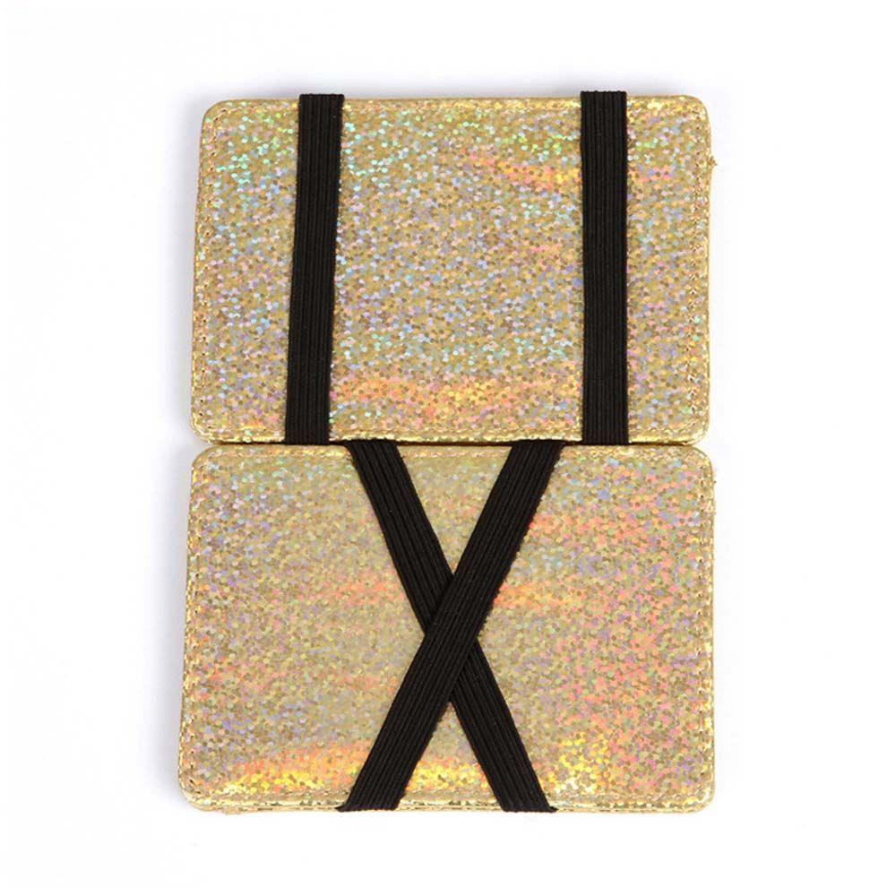 Ví Da PU Mini Đính Sequin Lấp Lánh Unisex