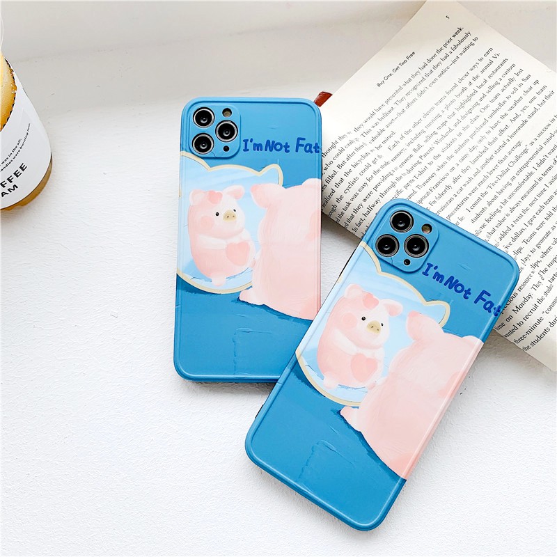 Ốp lưng iphone Heo béo IMD dày dặn viền nổi 5/5s/6/6plus/6s/6splus/7/7plus/8/8plus/x/xr/xs/11/12/pro/max/plus/promax | BigBuy360 - bigbuy360.vn