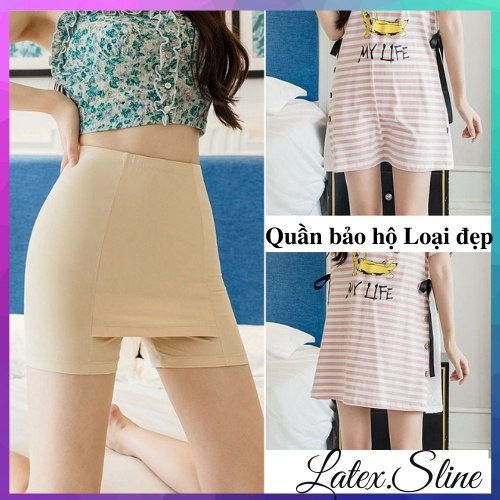 Quần Mặc Váy 💖FREE SHIP💖 Quần Bảo Hộ Mặc Không Lộ Đường Viền Giữ Form Váy Chất Su Thoáng Mát.