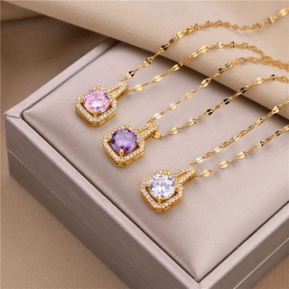 Dây chuyền Nữ ĐÍnh Đá V702 V703 V704 NaMoo Jewelry