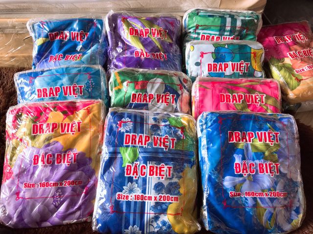 Drap trải giường Vải Thun Lạnh đủ size, nhiều màu sắc, giao ngẫu nhiên