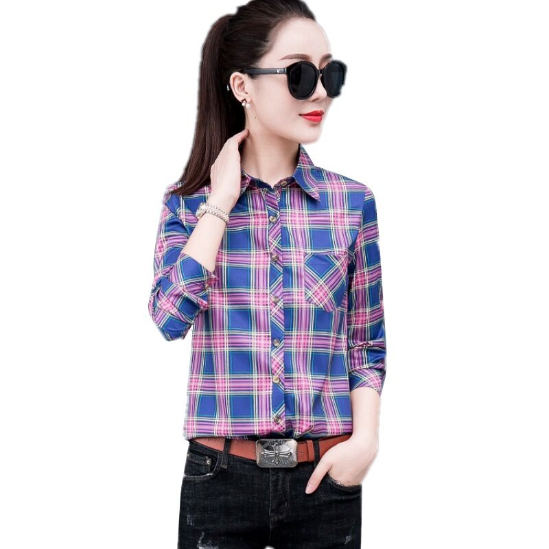 Áo Sơ Mi Sixsisters Tay Dài Thiết Kế Trẻ Trung Hợp Thời Trang Cho Bạn Gái