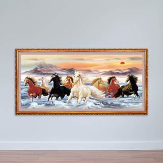 Tranh treo tường hình con ngựa | Tranh mã đáo thành công W1810