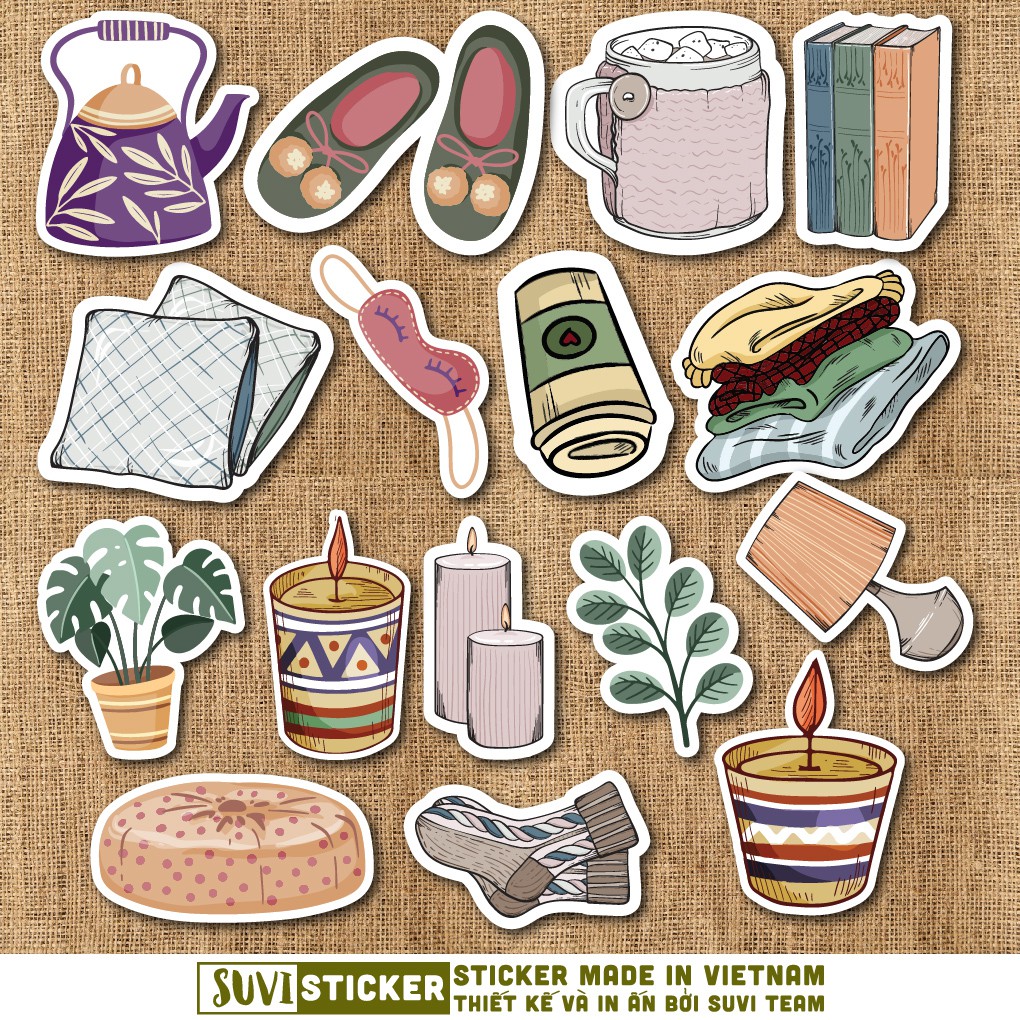 50 Sticker Doodle chống nước sticker dán laptop, điện thoại, đàn guitar, mũ bảo hiểm, vali. MSP: K09