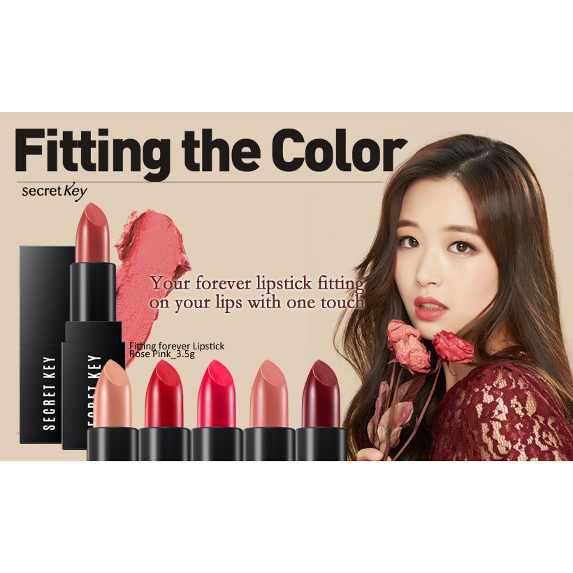 Son Lì Secret Key Fitting Forever Lipstick 3.5g - No.16 Mocha Latte (Cam đất) | BigBuy360 - bigbuy360.vn