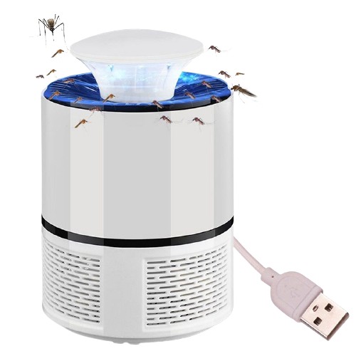 Đèn Bắt Muỗi Thông Minh Hình Trụ Cổng USB, Đèn Đuổi Muỗi Cao Cấp Công Nghệ Đèn Led