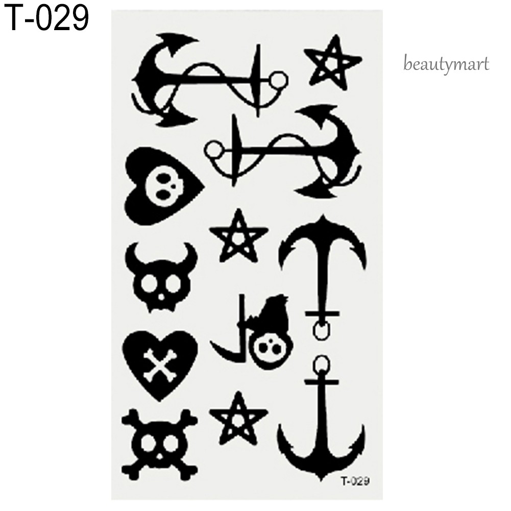 [Hàng mới về] Hình xăm tạm thời họa tiết thú vị chống nước cho cả nam và nữ