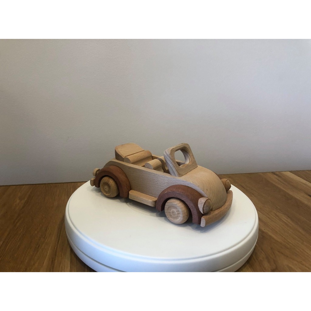 XE Ô TÔ MUI TRẦN BẰNG GỖ DÀNH CHO BÉ TỪ 1 TUỔI  - ĐỒ CHƠI GỖ MONTESSORI CAO CẤP XUẤT CHÂU ÂU