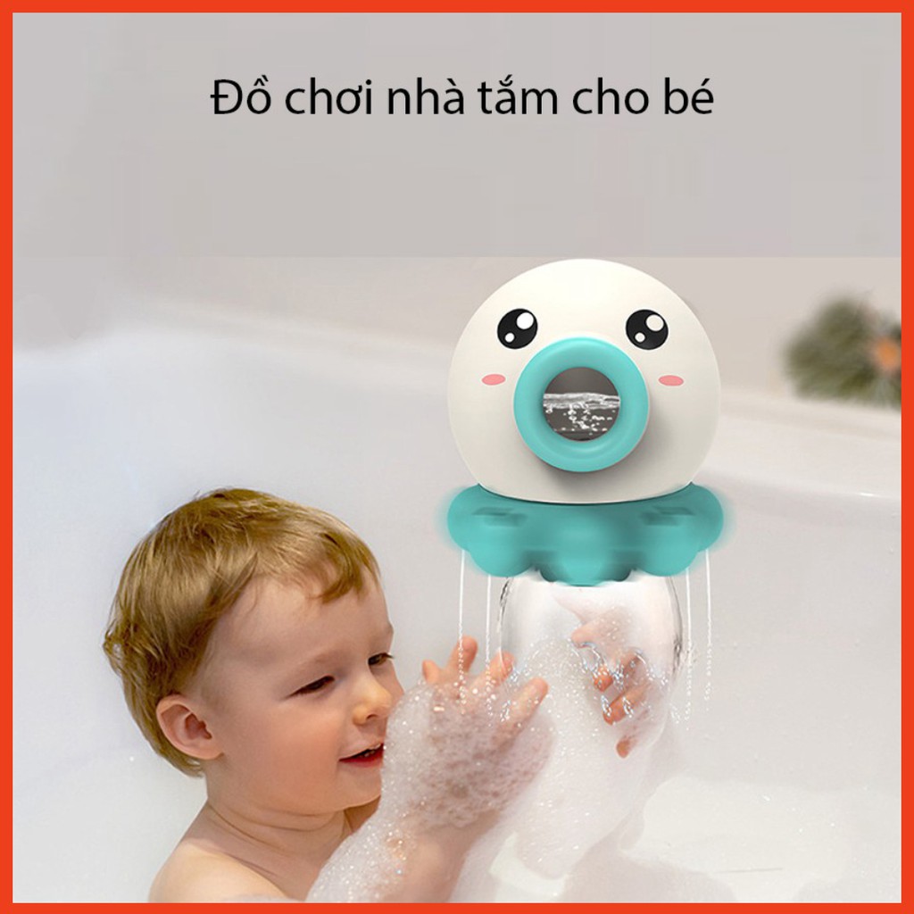 Đồ chơi nhà tắm con mực phun nước Gomommy đồ chơi dưới nước cho bé