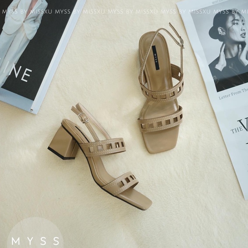 Giày sandal 2 quai ngang bản lớn 5 cm cao cấp MYSS - SD163