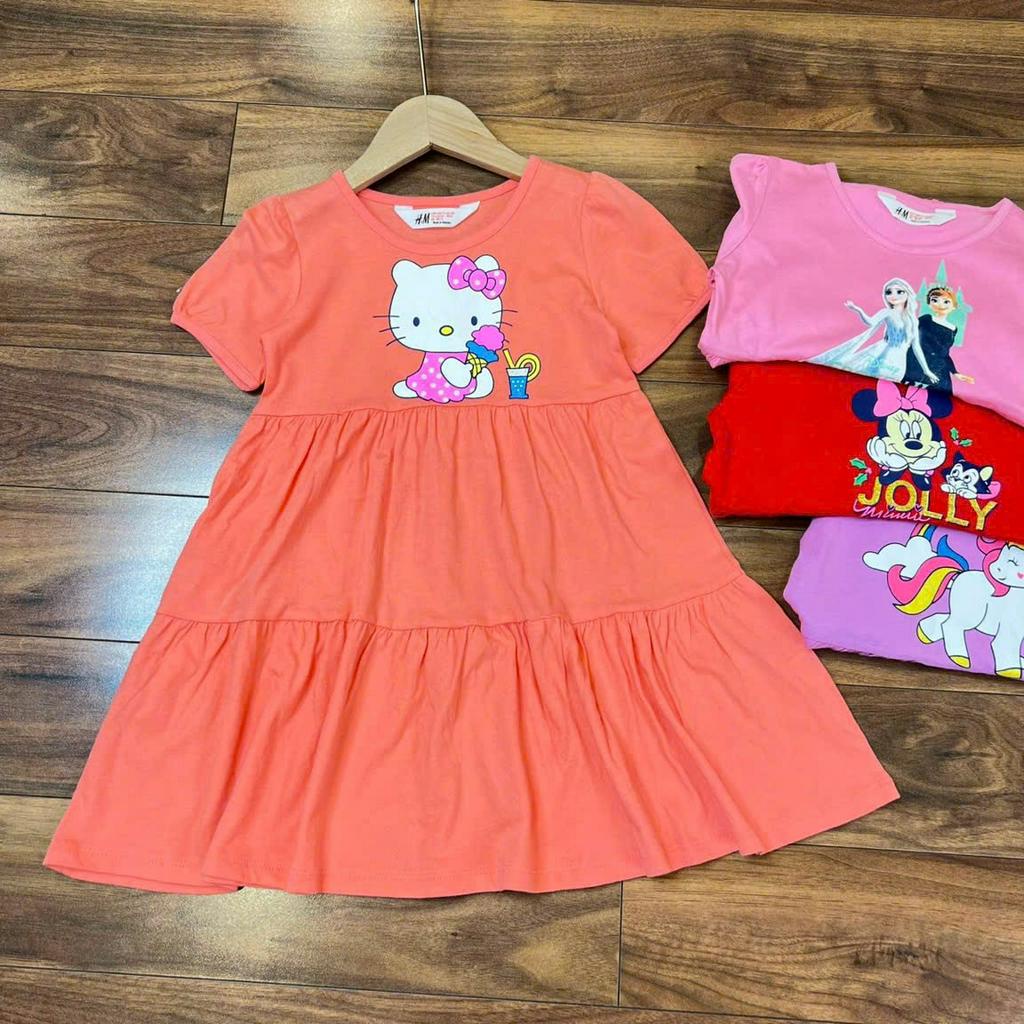 Đầm thun Bigbaby họa tiết disney chất mềm mát cho bé lớn 15-42kg